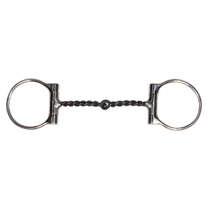 Schneiders® Offset D Ring Twisted Sweet Iron Snaffle Bit