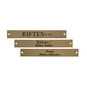 Rectangle Halter Name Plate 5/8