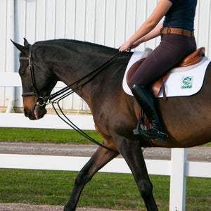 Dura-Tech® Sliding Snap Rope Draw Reins for Horses