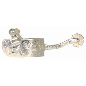 Schneiders® Silver Plate Equitation Spur Cloverleaf