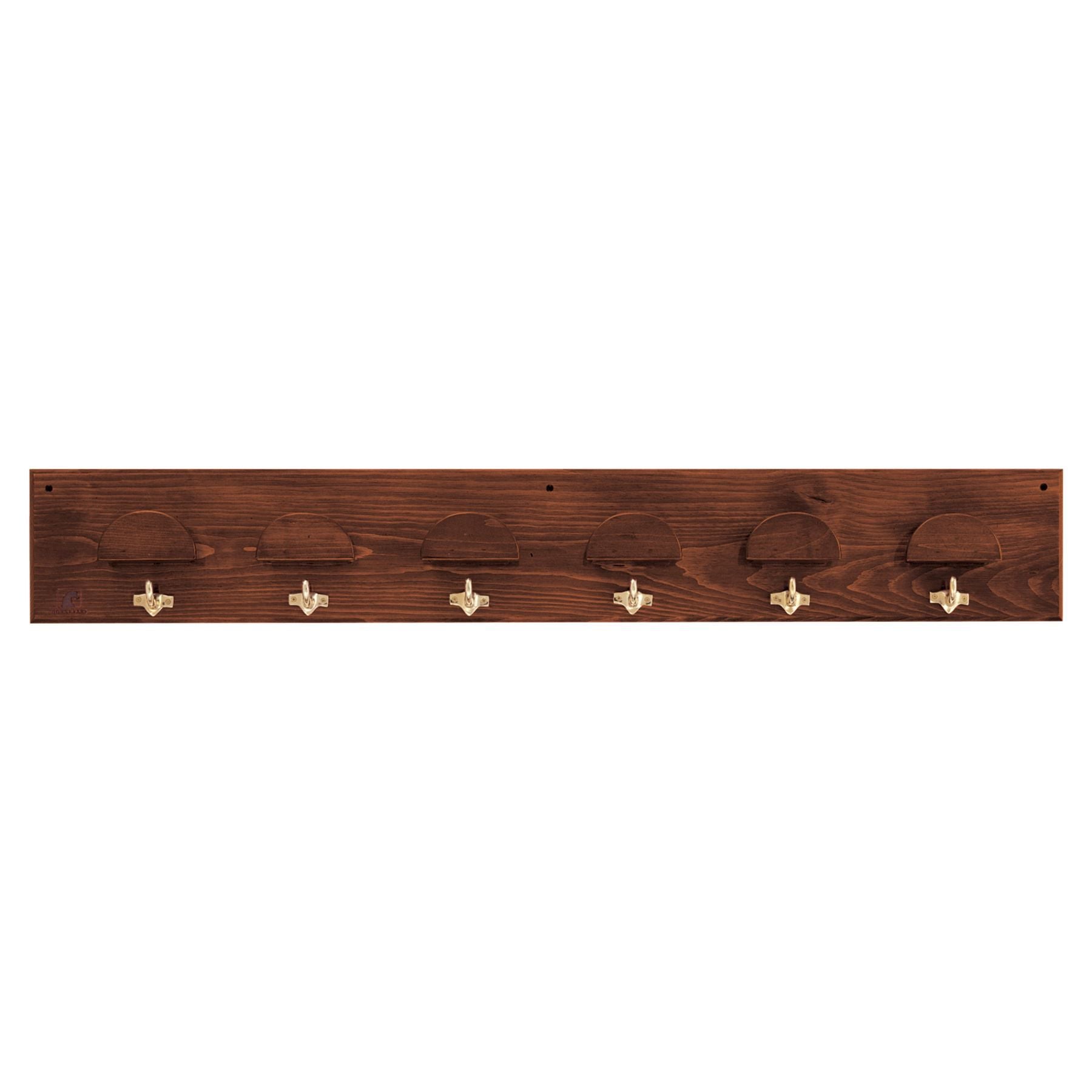 Wooden 6 Hook Bridle Rack