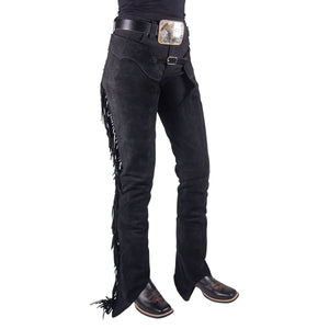 Schneiders® Adult Suede Western Chaps with Fringe