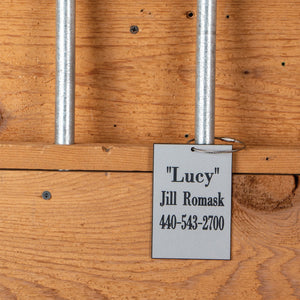 Personalized Plastic Stall ID Card with Twist Ring