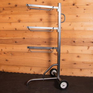 Easy-Up® Pro 3 Tier Saddle Rack on Wheels