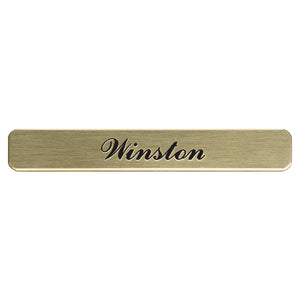 Stick-On Brass Name Plate 1/2