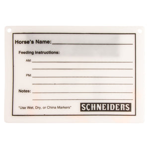 Schneiders® Magnetic Feed Chart