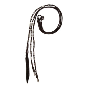 Schneiders® Silver Plated Barrel/Ball Ferrule Direct Contact Romel Reins 24 oz