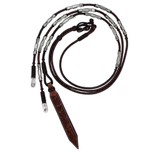 Schneiders® Silver Plated Hex Ferrule Romel Reins 24.5 oz