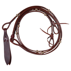 Schneiders® Flat Romel Reins with Rawhide Accents