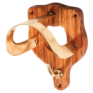 Berlin Brass Wood and Brass Standard Bridle Rack