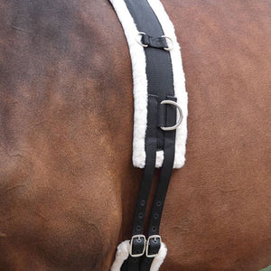 Shires Equestrian Nylon Roller with Fleece Lunge Surcingle