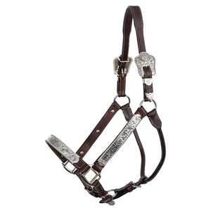 Schneiders® Beaded Silver Plated Show Halter With Lead