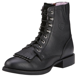 Ariat® Ladies Heritage Ii Distressed Lacer Black