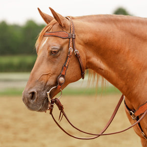 Schneiders® Tooled Concho Browband Ranch Headstall