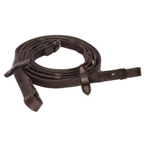 Schneiders® Rubber Lined Leather Soft Grip Reins with Stops