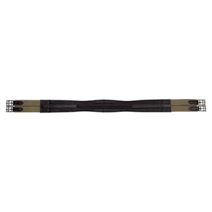 Schneiders® Triple-Layer Elastic Leather Girth with Fancy Stitching