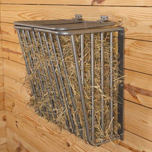 Schneiders® Easy-Up® Pro Mounted Flat Wall Hay Rack with Lid