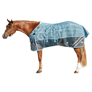 Schneiders® Dura-Mesh II V-Free® Adjusta-Fit® Bellyband Striped Fly Sheet