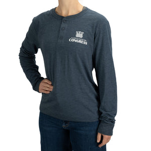 Quarter Horse Congress Henley Long Sleeve Shirt