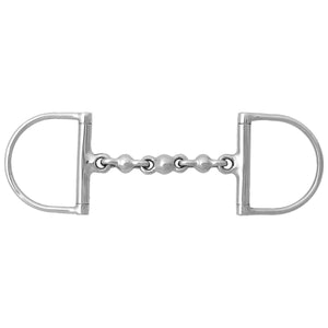 Korsteel Stainless Steel Waterford Hunter Dee Ring Snaffle Bit