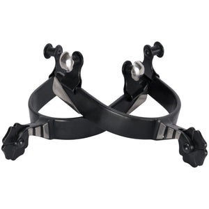 Schneiders® Black Steel Cloverleaf Spurs
