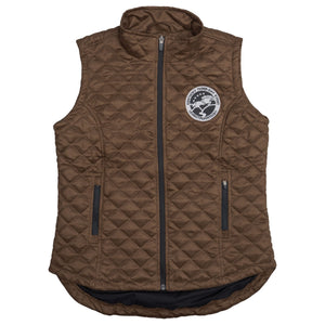 K3DE Ladies Quilted Suede Vest