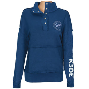 K3DE Ladies 1/4 Snap Button Pullover