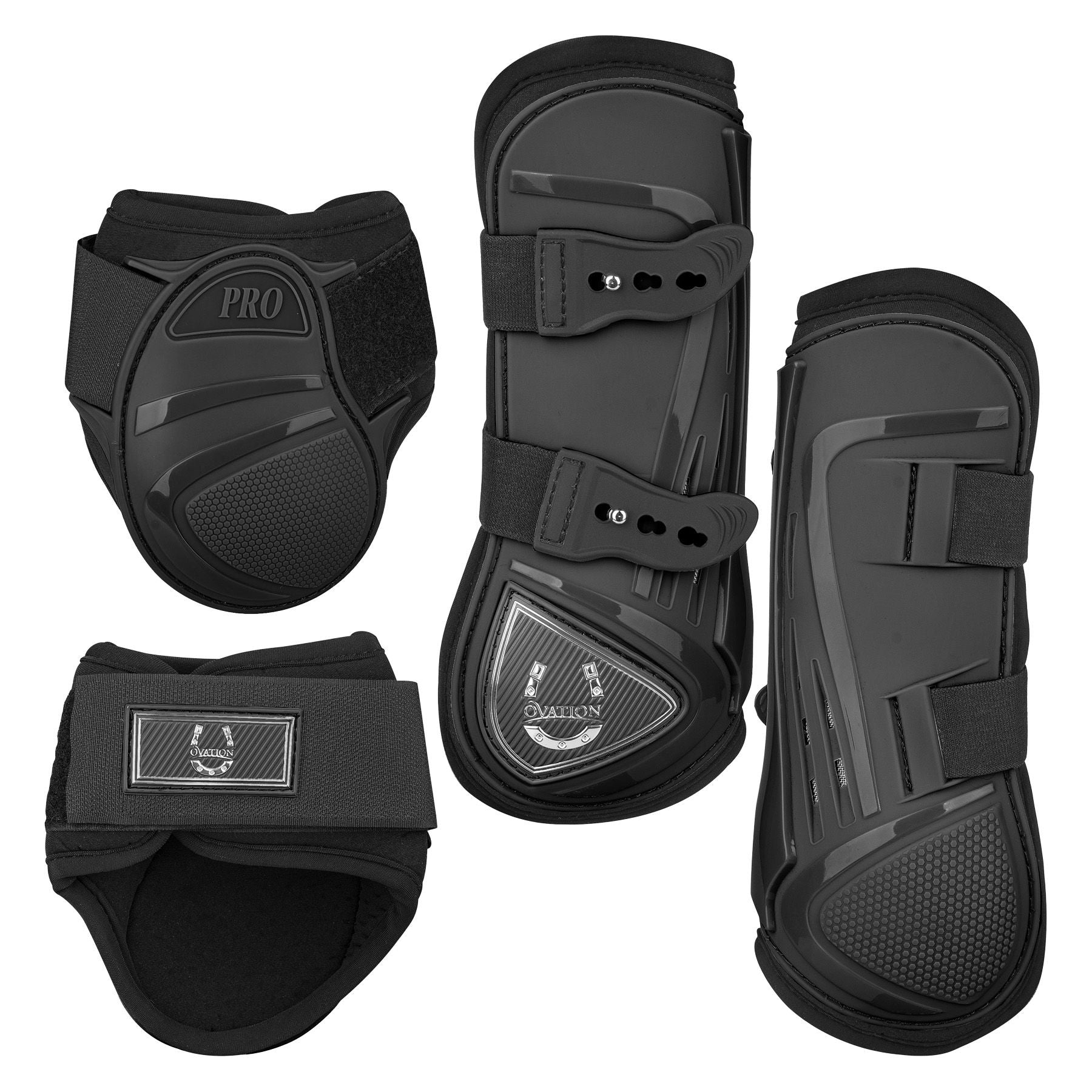 Ovation Color Lucky Horse Boot Set - Full - Navy Ovation Color Lucky Horse Boot Set - Full - Navy