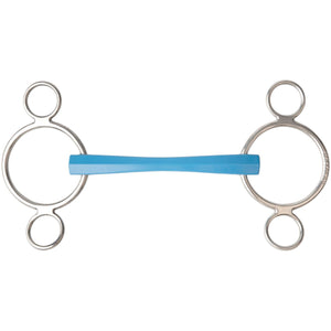 Metalab® Flexi 3-Ring Semi-Soft Mullen Continental Gag Bit