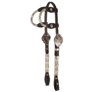 Schneiders® Two Ear Silver Stars Quick Change Show Headstall
