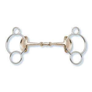 Stubben Golden Wings 3-Ring Gag Bit