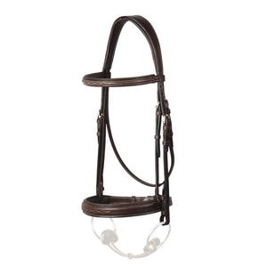 Stubben Fancy Stitched Hunter Snaffle Bridle