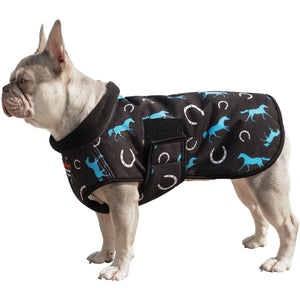 Schneiders® Limited Edition Horses & Horseshoes Insulated Waterproof Dog Coat