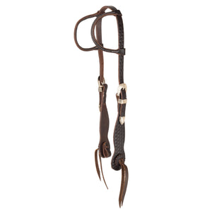 Billy Royal® Limited Edition Basketweave Shaped Cheek Two-Ear Ranch Headstall