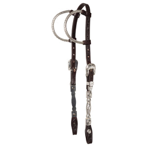 Billy Royal® Flat Ferrule Two Ear Silver Show Headstall II