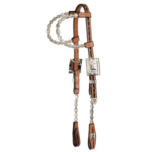 Billy Royal® California Classic Two-Tone Two Ear Silver Show Headstall II