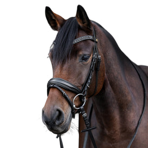 Waldhausen S-Line Patent Bridle Blackshine with Crystal Browband