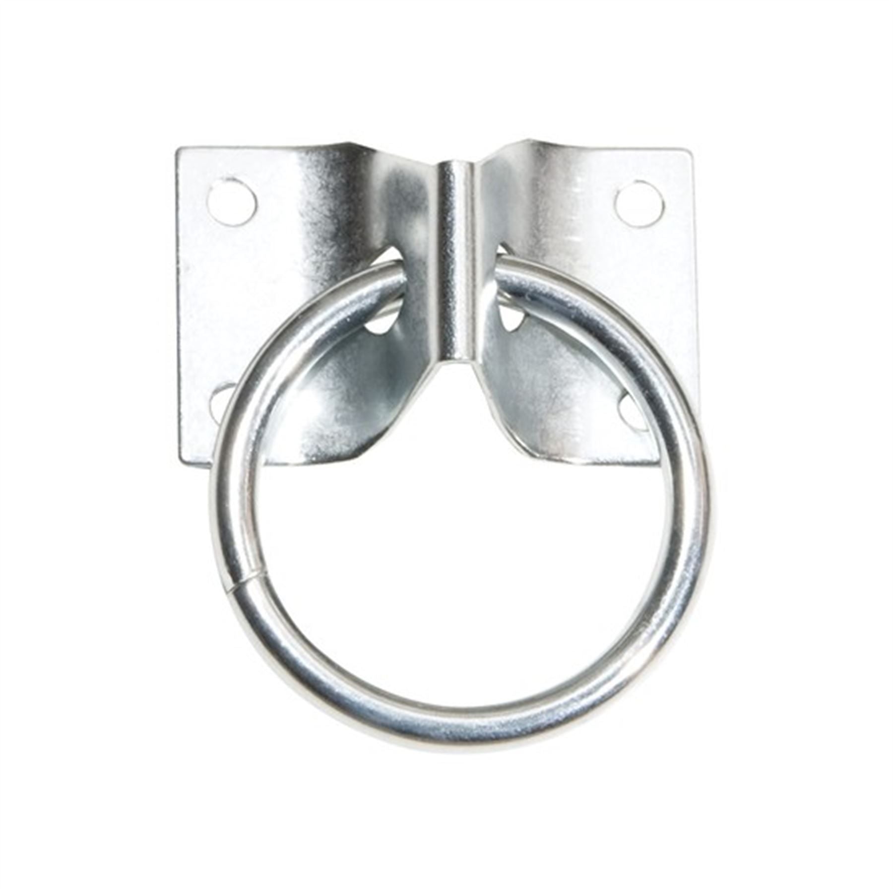 Cross Tie Ring Nickel Plate 2"