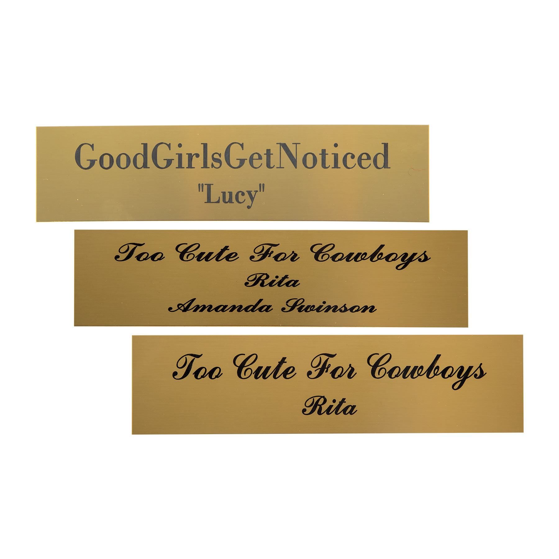 Brass Stall Plate