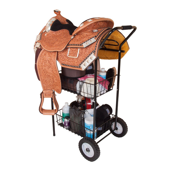 Easy-Up® Show Cart with Saddle Rack