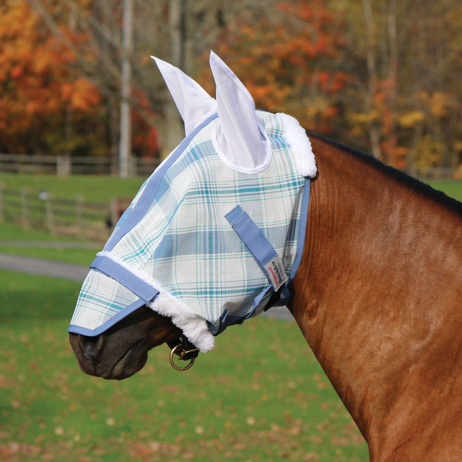 Dura-Mesh Plaid Extended Fly Mask