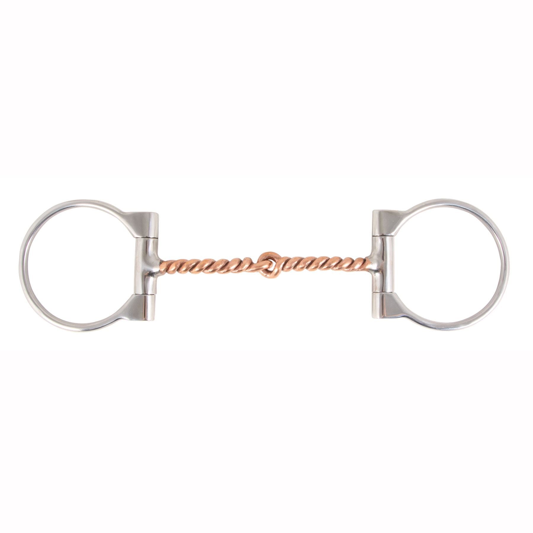 Schneiders® Copper Twisted Wire D Ring Snaffle Bit