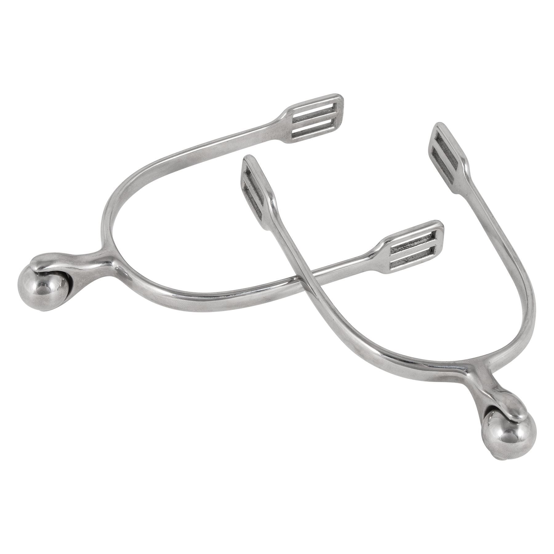 Schneiders® Stainless Steel Roller Ball English Spurs