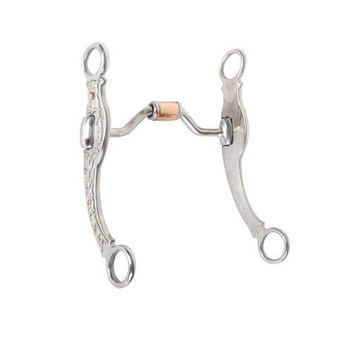 Schneiders® Sedona Ported Barrel Curb Bit with Copper Roller