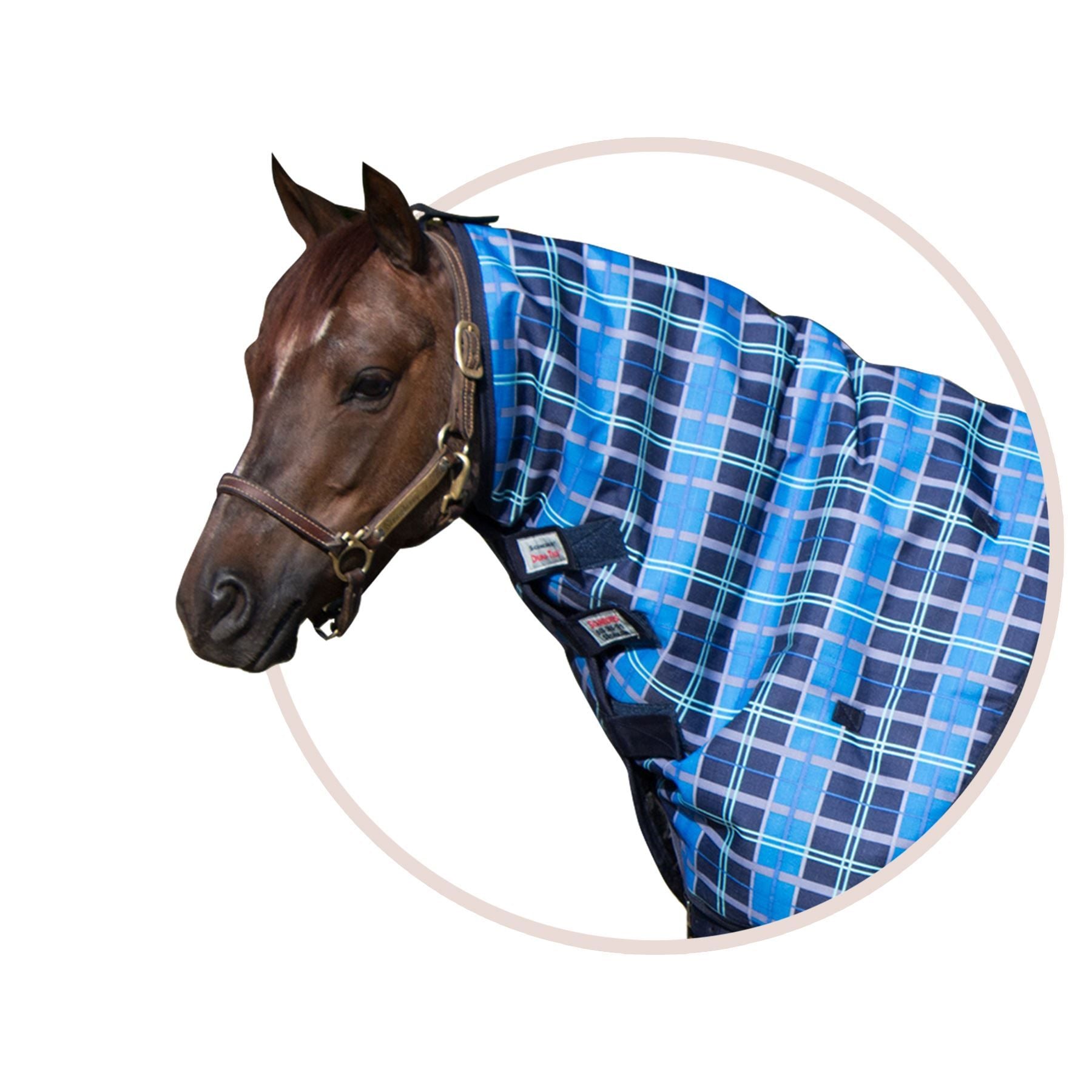 Dura-Tech® Viking Classic Euro 220g Medium Weight Plaid Pony Turnout Blanket Neck Cover