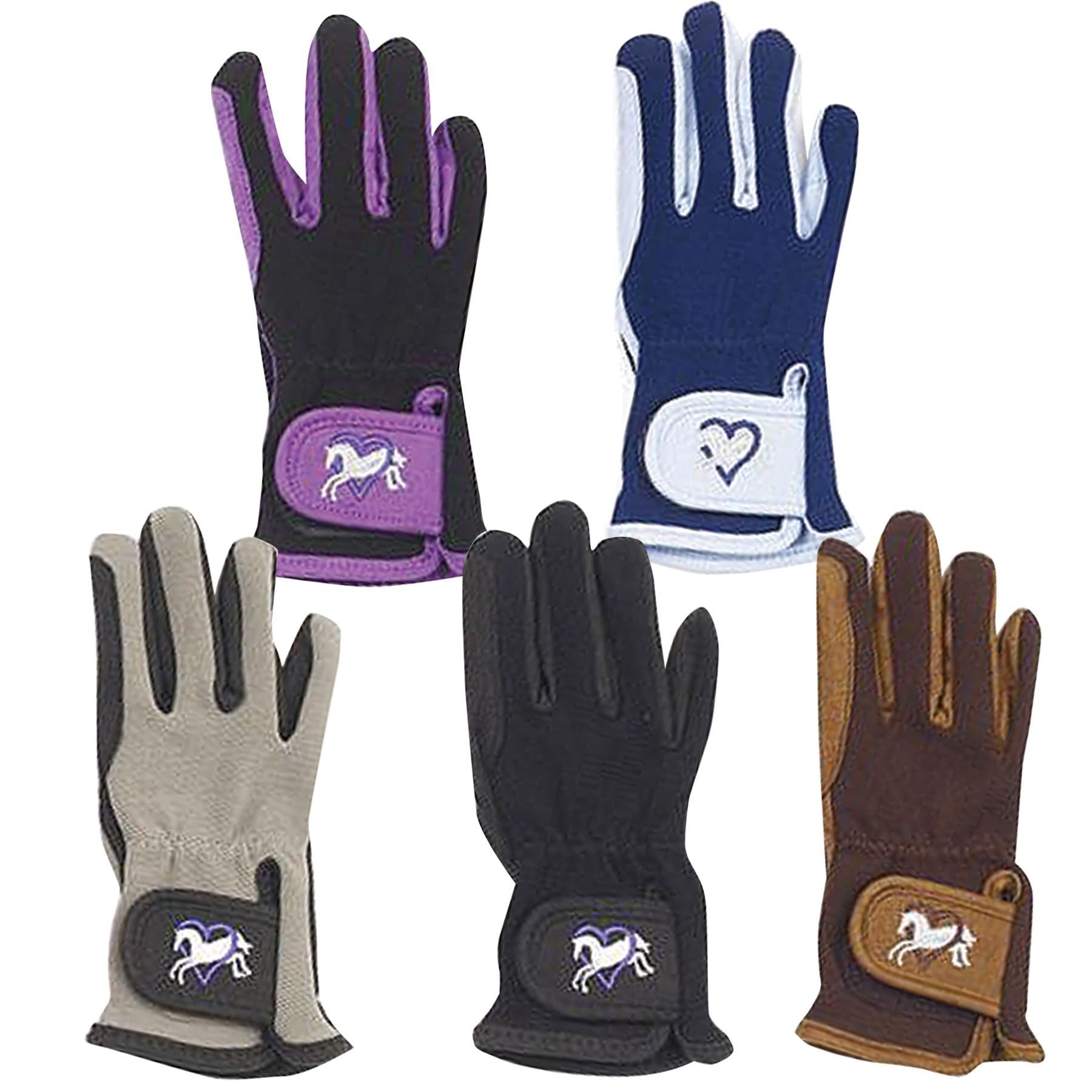Ovation Childrens Heart & Horse Gloves