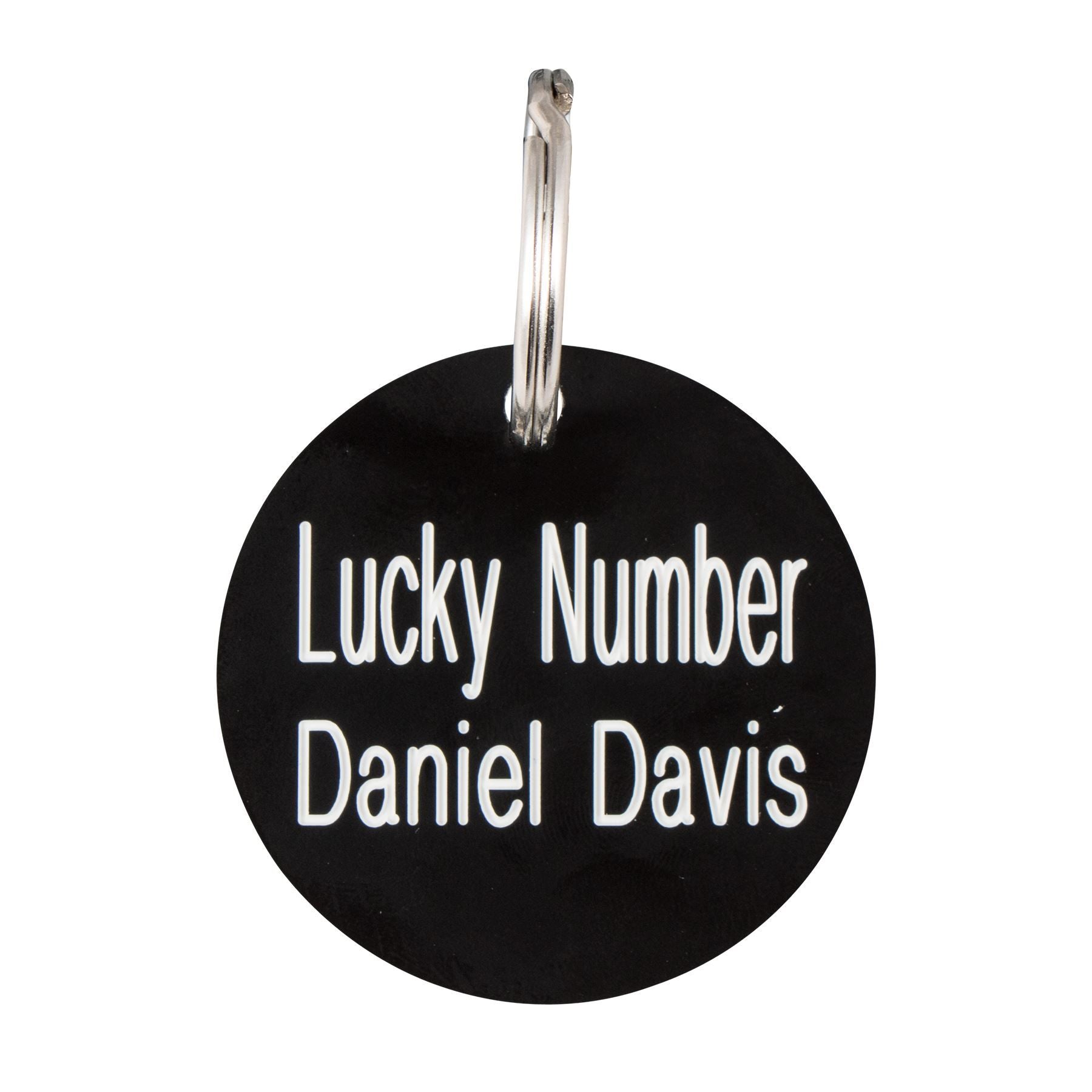 Personalized Plastic Round ID Tag