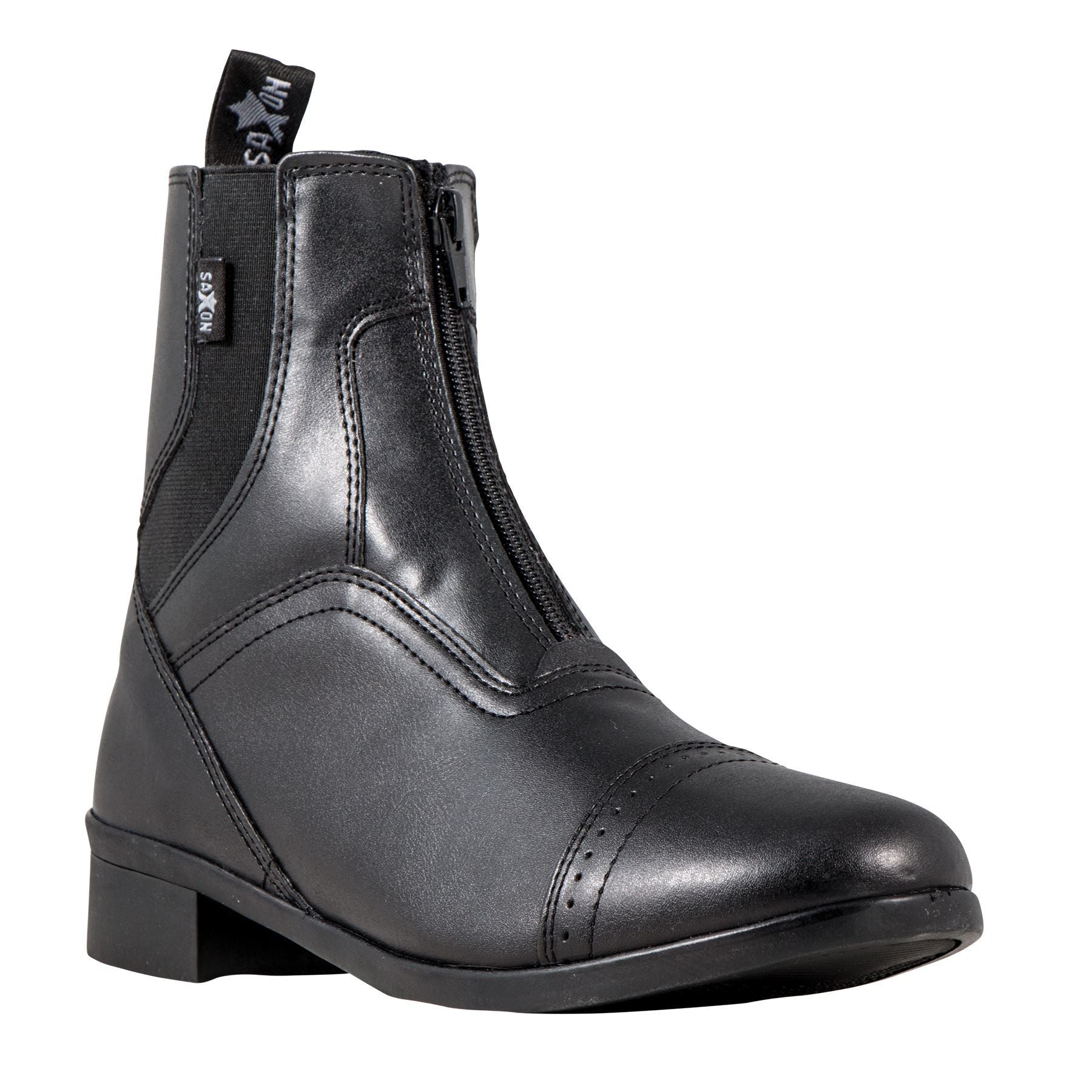 Saxon Ladies Syntovia Zip Paddock Boots - Brown