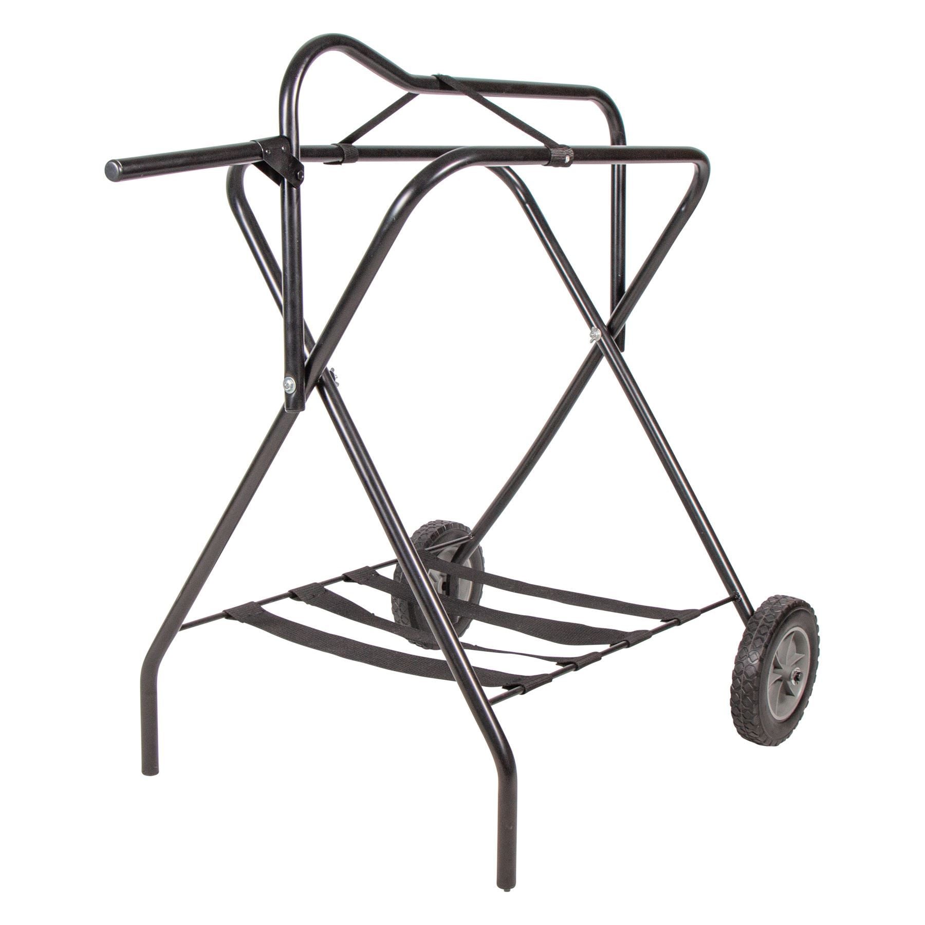 Easy-Up® Folding Saddle Rack on Wheels