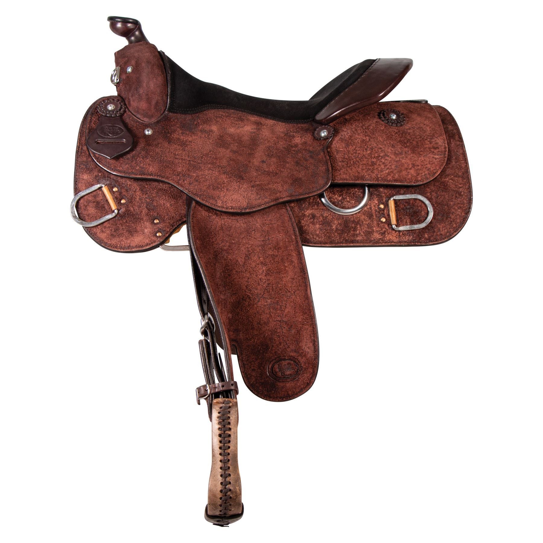 Billy Royal® Chocolate Roughout Classic Work Saddle